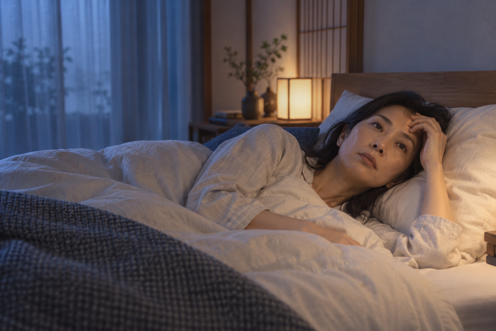 高石市で不眠や睡眠の悩みを抱えている女性